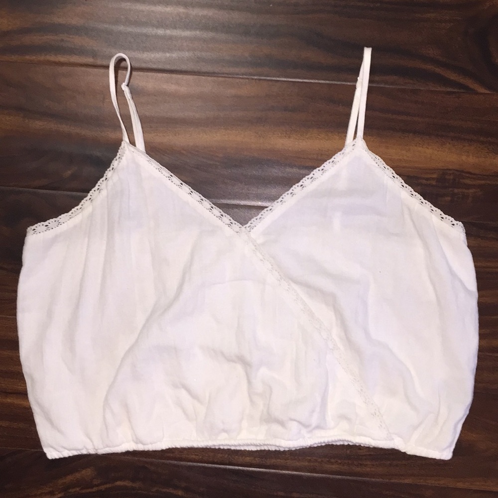 Aerie white flowy tank top